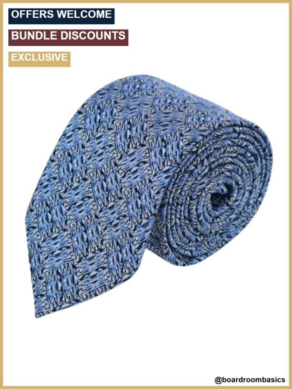 Men's Silk Basketweave Patterned Novelty Necktie